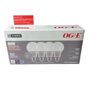Original OG+E 60w Soft White Lightbulbs set of 4